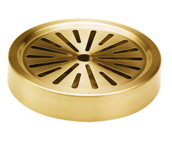 SERVICE IDEAS DT6BSVG TRAY DRIP 6X6X1" METALLIC ELEMENT GOLD