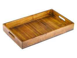 TABLECRAFT PRODUCTS COMPANY CRATESB11 CRATE GASTRO 20-7/8X12-3/4X2-3/4" ACACIA