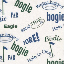 HANDY WACKS FDP12-GOLF PAPER DELI FLAT 12" WAX GOLF