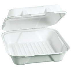 R3 PAPERCRAFT HF200 CONTAINER 9X9X3" HINGED NAT WHT