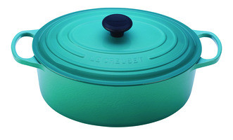 LE CREUSET OF AMERICA LS2502-2917SS OVEN FRENCH 5 QT OVL CAST IRON CARIBBEAN