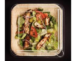 LEAFWARE LW7S-GB CONT COMBO SQR 7" PALM BASE PET LID