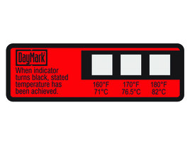DAYMARK FOOD SAFETY SYSTEMS IT117174 LABEL 3 TEMP THERMOMETER DISHWASHER