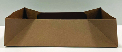R3 PAPERCRAFT TR962 TRAY CARRY OUT CHIPBOARD BRN