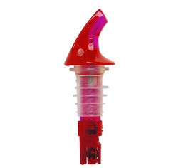 SPILL-STOP 382-12 POURER 3/4 OZ NO COLLAR NEON RED