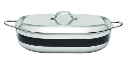 BON CHEF 71004-CF2-B DISH OVEN 7 QT 15X11X4 W/LID CF2 BLK