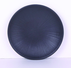 ELITE GLOBAL SOLUTIONS B379825-B PLATE 8-1/4" HERMOSA MELAMINE BLK