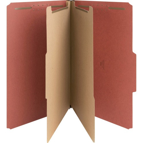 NATURE SAVER 01054 CLASSIFICATION FOLDERS,LEGAL,10/BX,RED