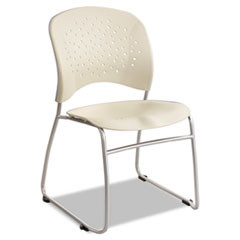 SAFCO 6804LT GUEST CHAIR,SLED BASE, ROUND BACK