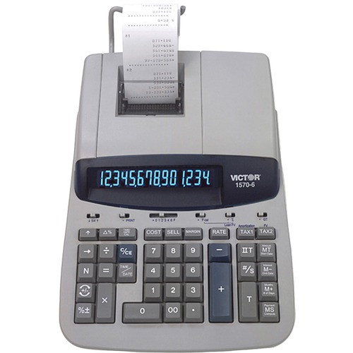 VICTOR TECHNOLOGIES 15706 CALCULATOR,BLACK/RED PRINT,5.2 LINES/SEC