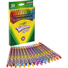 CRAYOLA 687409 TWISTABLES COLORED PENCILS,30 COLORS