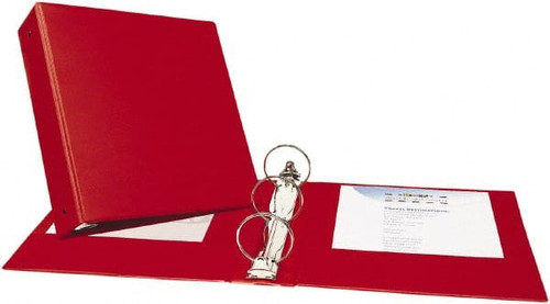 AVERY 03608 RING BINDER,3 ,11"X8-1/2",RED