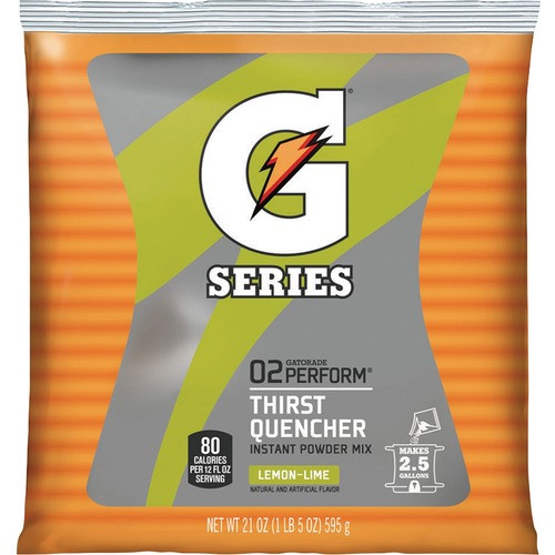 QUAKER OATS COMPANY 03969 GATORADE MIX POUCHES,21 OZ., LEMON LIME
