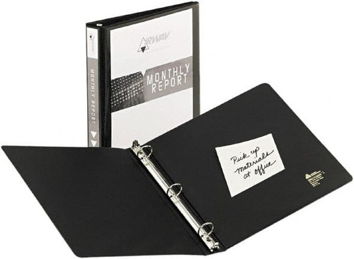 AVERY 05710 VIEW BINDER,ROUND RING,1 CAP,BLACK