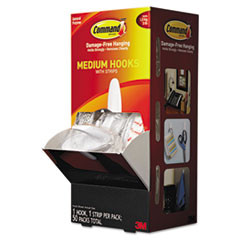 3M COMPANY 17081CABPK GENERAL PURPOSE HOOKS,3LBS ,WHITE