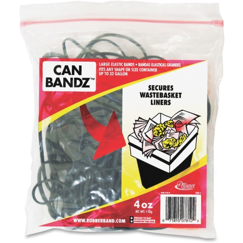 ALLIANCE HOSE AND RUBBER CO. 07810 CAN BANDZ, #117B, BLACK, 4 OZ
