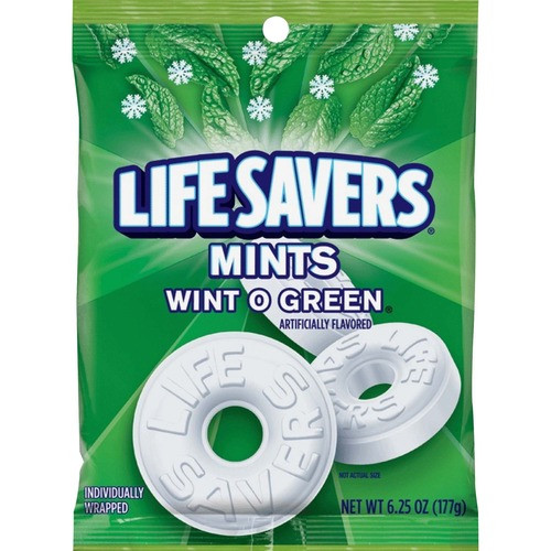 MARS, INC. 08504 LIFE SAVERS MINTS,WINT-O-GREEN,6.25OZ/PK