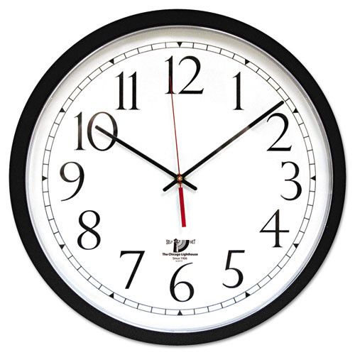 CHICAGO LIGHTHOUSE 67800613 SELFSET,BLACK,CONTEMPORARY,12.5",DIAL