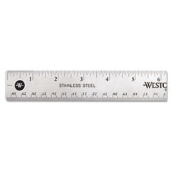 ACME UNITED 10415 RULER,12 LONG,NONSKID,STAINLESS STEEL"