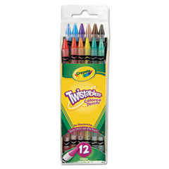 CRAYOLA 687408 TWISTABLES COLORED PENCILS,12