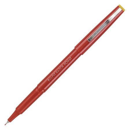 PILOT PEN CORPORATION 11007 MARKER PEN,RAZOR POINT,.3MM,RED INK