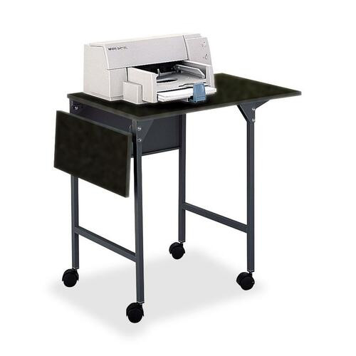 SAFCO 1876BL MACHINE STAND,DROP LEAVES, BLACK