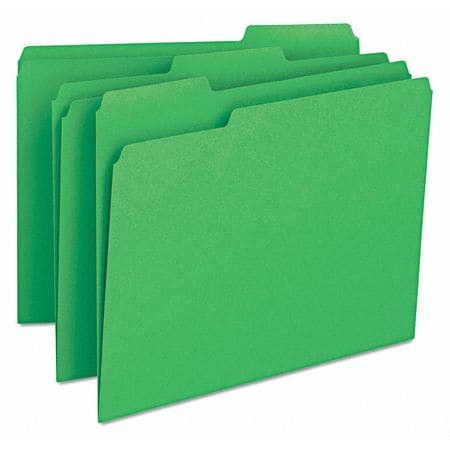 SMEAD MANUFACTURING CO. 12143 FILE FOLDER,1/3 AST 1-PLY TAB,LETTER