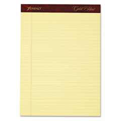 AMPAD CORPORATION 20-032 GOLD FIBRE WRITING PADS,LETTER,CANARY