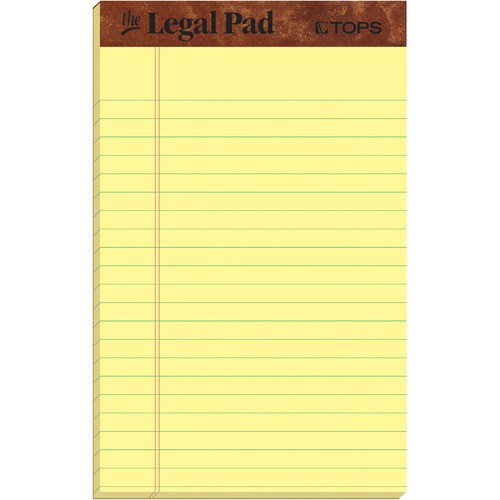 TOPS MANUFACTURING CO. 7501 THE LEGAL PAD JR.RULED PERFORATED PADS
