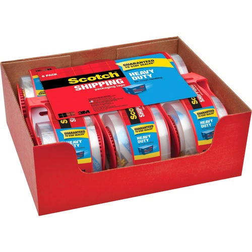 3M 142-6 PACKING TAPE W/DISPENSER,2X22.2 YD,CLEAR