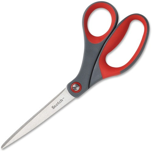 3M 1448B SCISSORS,PRECISION,8 BENT,GRAY/RED