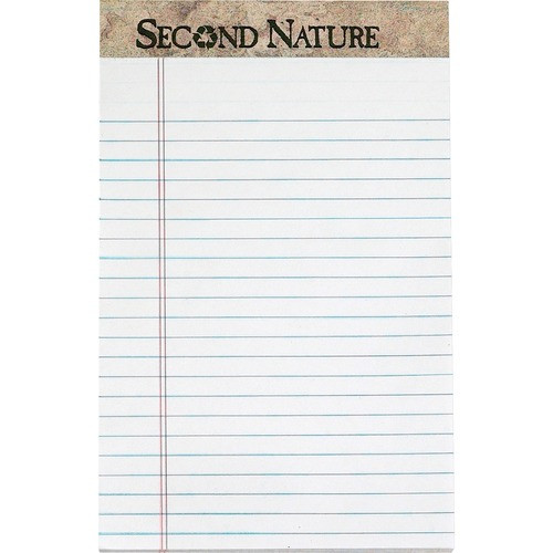 TOPS MANUFACTURING CO. 74830 SECOND NATURE RECYCLED NOTE PADS,50 SHT