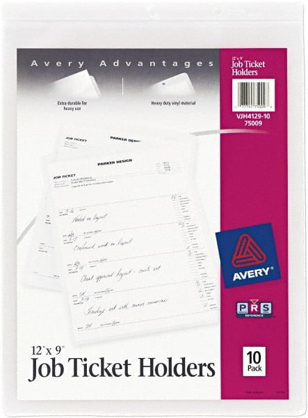 AVERY 75009 JOB TICKET HOLDERS,HEAVY GAUGE VINYL