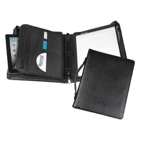 SAMSILL 15540 ZIPPER BINDER,1 RING,SPINE HANDLE,BLACK