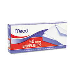MEAD PRODUCTS 75050 BUSINESS ENVELOPE,20 LB,WHITE,50/BOX