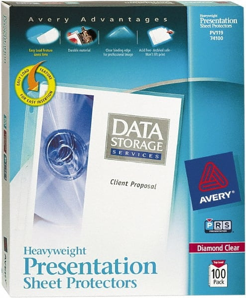 AVERY 74100 SHEET PROTECTORS,LETTER,DIAMOND CLEAR