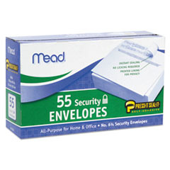 MEAD PRODUCTS 75030 SECURITY ENVELOPE,20 LB, WHITE, 55/BOX