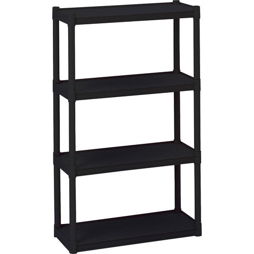 ICEBERG 20841 4-SHELF OPEN STORAGE SYSTEM,32", BLACK
