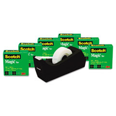 3M COMPANY 810K6C38 MAGIC TAPE VALUE PACK,DISPENSER,3/4X1000