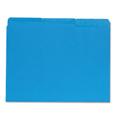 UNIVERSAL UNV12301 FILE FOLDER, 1/3 CUT TOP TAB, BLUE
