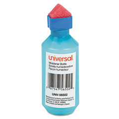 UNIVERSAL UNV56502 SQUEEZE BOTTLE MOISTENER, 2 OZ, BLUE