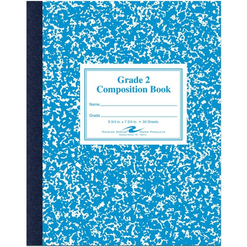 ROARING SPRING PAPER PRODUCTS 77921 COMPOSITION BOOK,BLUE COVER,50 PAGES