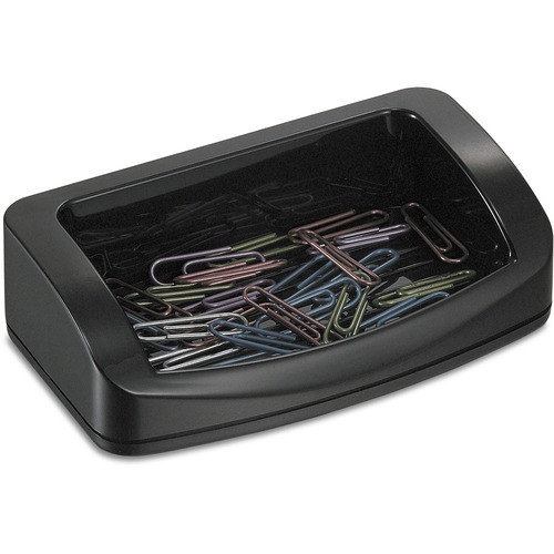 OFFICEMATE 22332 BUSINESS CARD/CLIP HOLDER,BLACK