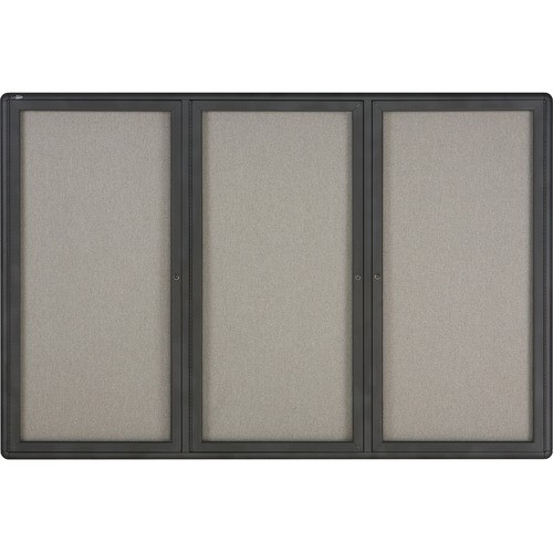 QUARTET 2367L BULLETIN BOARD,QUARTET,FABRIC,3 DOOR
