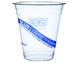 ECO-PRODUCTS EP-CR12 CUP COLD 12 OZ BLUESTRIPE RECYCLED PET