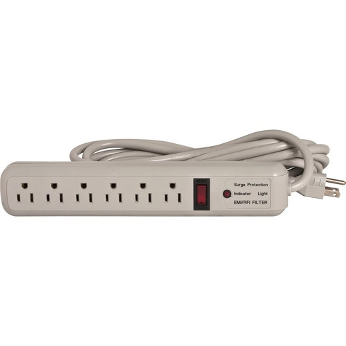 COMPUCESSORY 25103 STRIP SURGE PROTECTORS,1080JOULE,6OUTLET