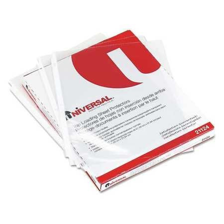 UNIVERSAL UNV21124 SHEET PROTECTORS,LETTER, CLEAR, 50/BOX