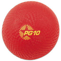 CHAMPION SPORT PG10 PLAYGROUND BALL,10 ,RED,WATER-RESISTANT