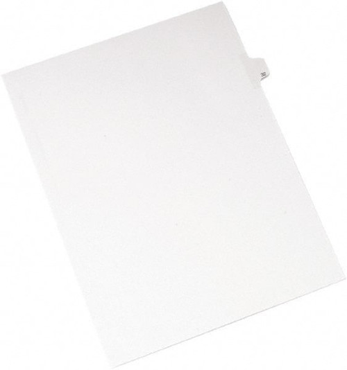 AVERY 82230 LEGAL SIDE TAB DIVIDER,LETTER,WHT,25/PK