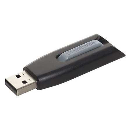 VERBATIM VER49173 FLASH DRIVE,USB 3.0,32GB,BLACK/GRAY